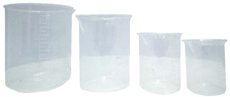 طقم كأس بلاستيك مدرج